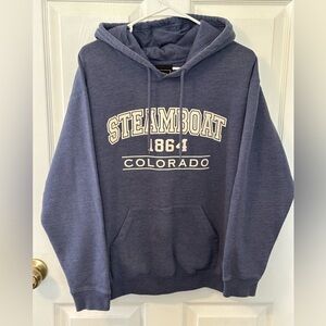 Oura Steamboat Colorado Pullover Hoodie in Navy